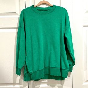 Aerie oversized soft green sweatshirt size small